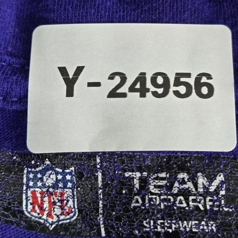 Minnesota Vikings Men Shirt L Purple NFL Team Apparel Logo Sports‎ Fan